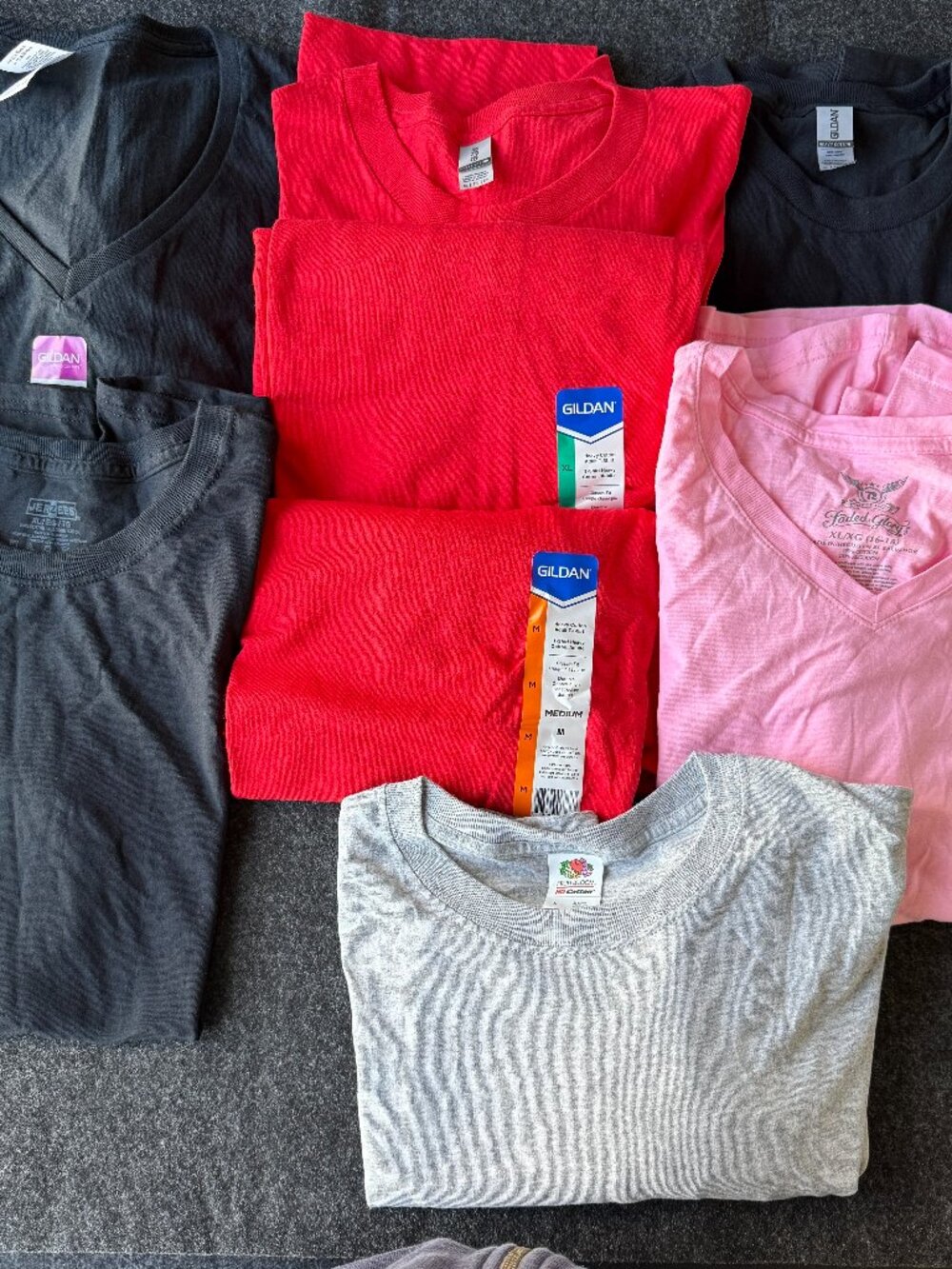 Blank T Shirt Bundle 8pc Mixed Sizes XL L M